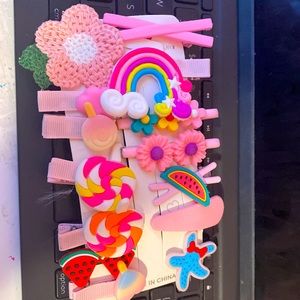 Colorful Candy Rainbow Hair Clips